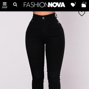 Caroline Black HighRise FashionNova Jeans: 9/10